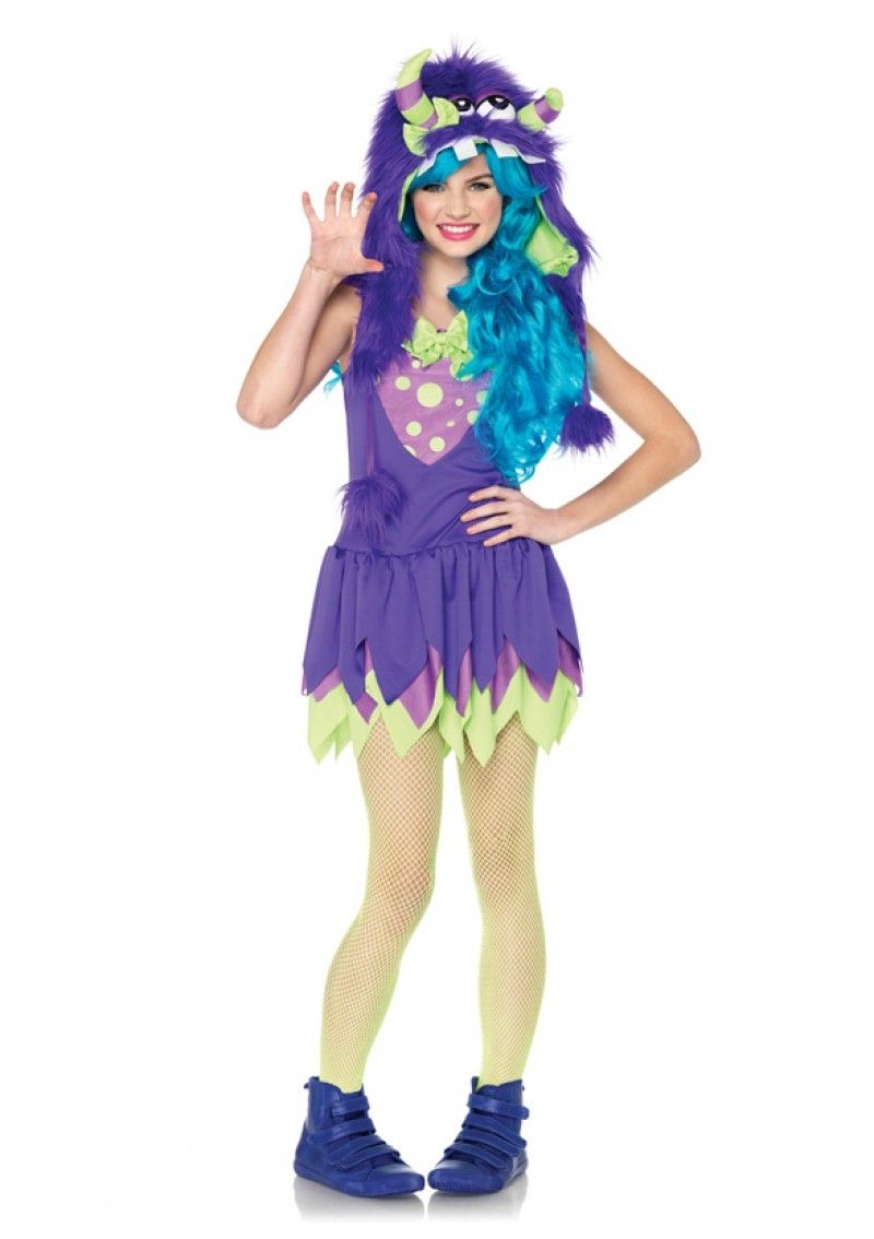 Подростковый костюм лилового монстрика - милый костюм для Хэллоуина и подоб...