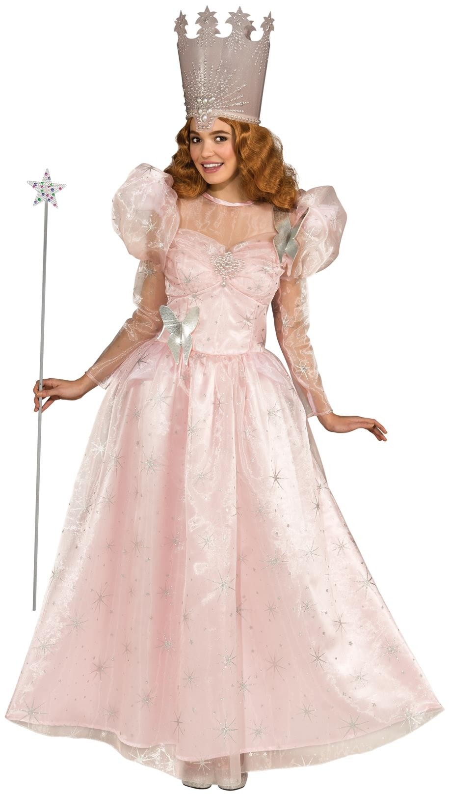 Костюм волшебницы Глинды - это шикарное нежно-розовое платье с длинной пышн...