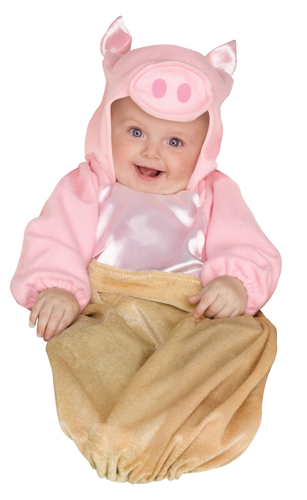 Костюм Свинки для малыша - это конверт с капюшоном в виде головы поросенка ...