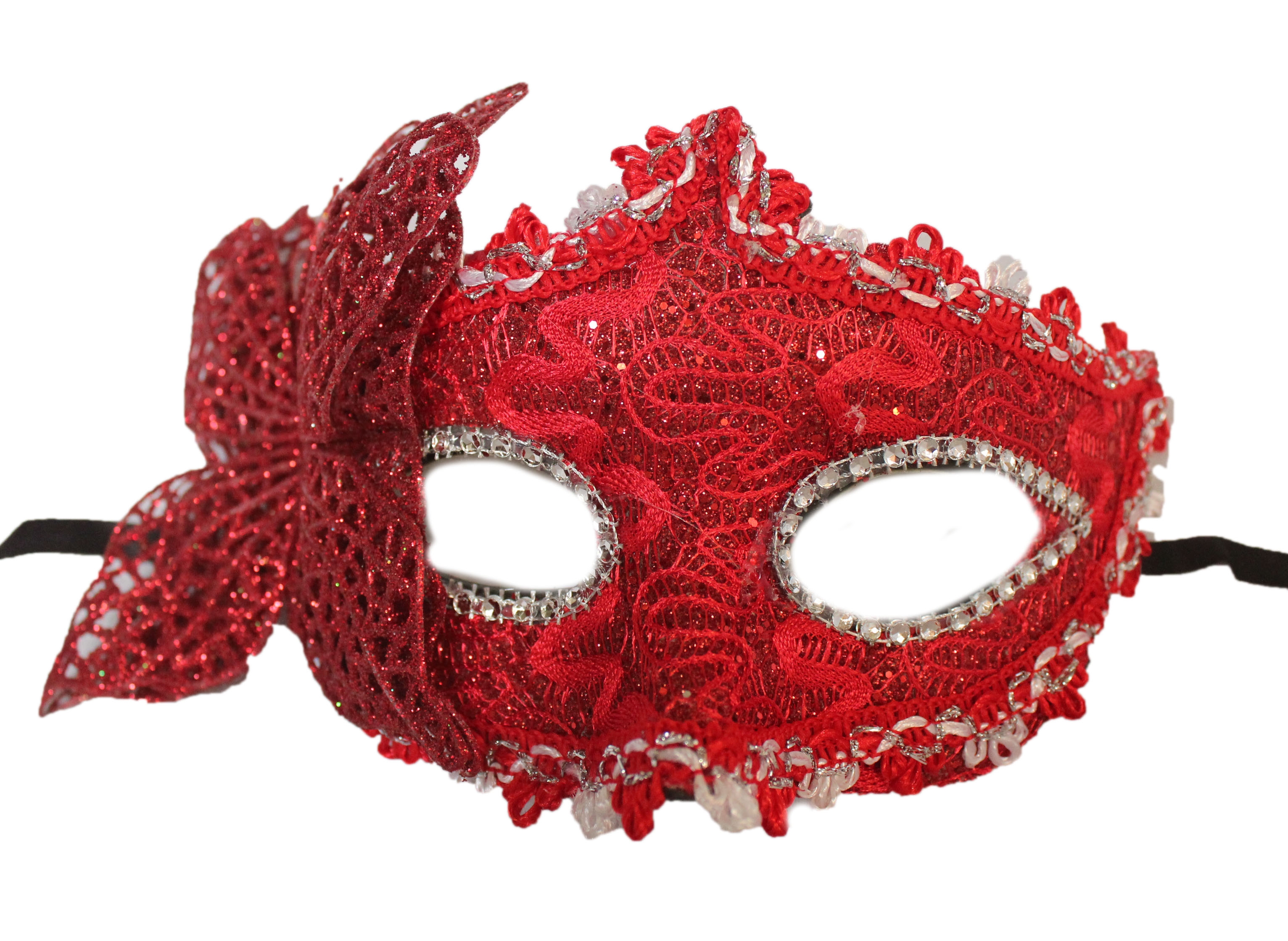 Карнавальные красная маски для лица
